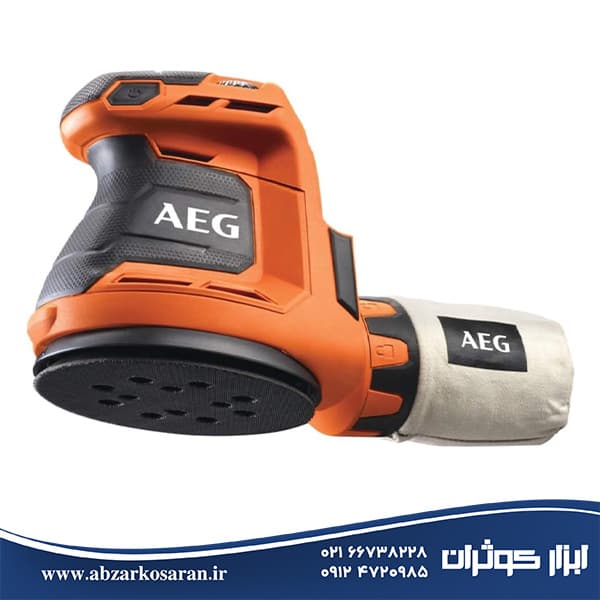 سنباده صفحه گرد 18 ولت آاگ AEG مدل BEX18-125-0 — تصویر ۲