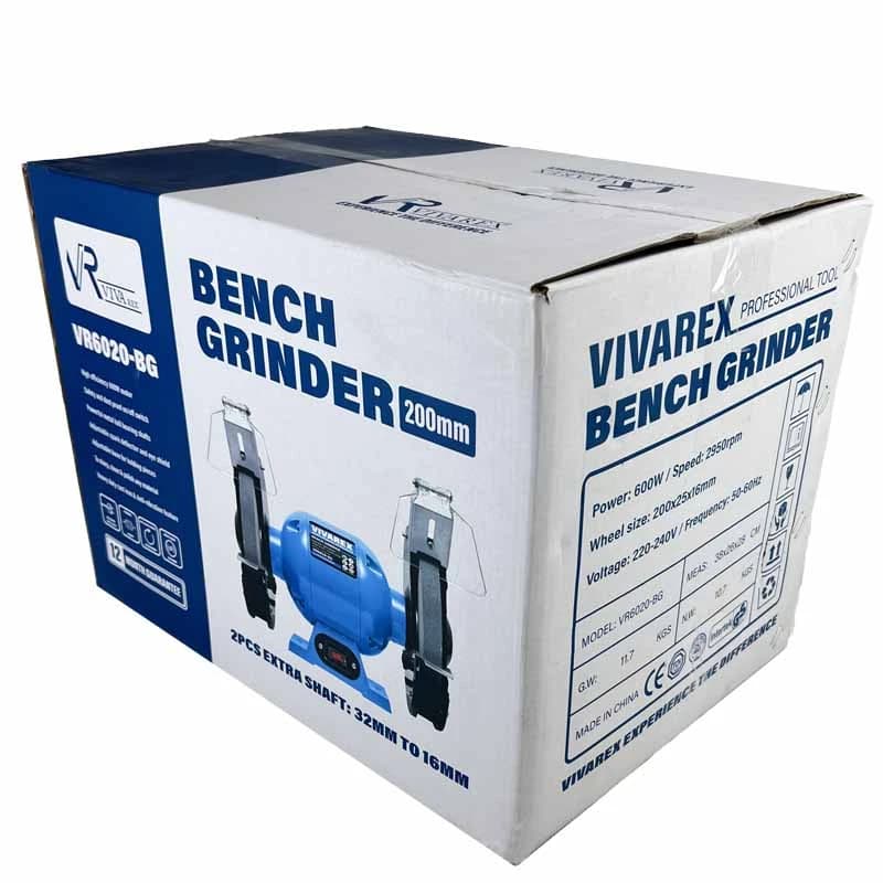 سنگ رومیزی 200 میلیمتری 600 وات ویوارکس مدل VR6020-BG — تصویر ۶