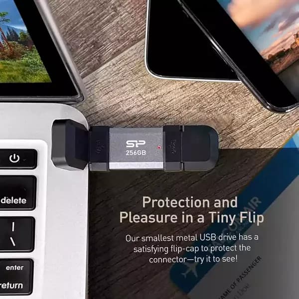فلش مموری سیلیکون پاور Silicon Power مدل C51 ظرفیت 64 گیگابایت، USB 3.2 Gen 1، Type-C — تصویر ۱۰