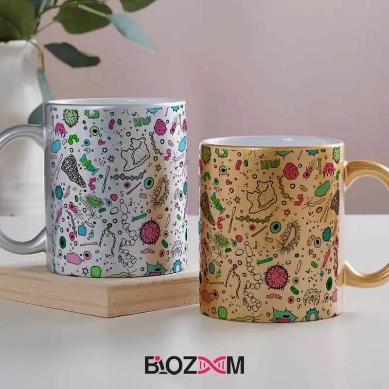ماگ میکروبیولوژی طرح دنیای میکروبها – کد 102 — تصویر ۲
