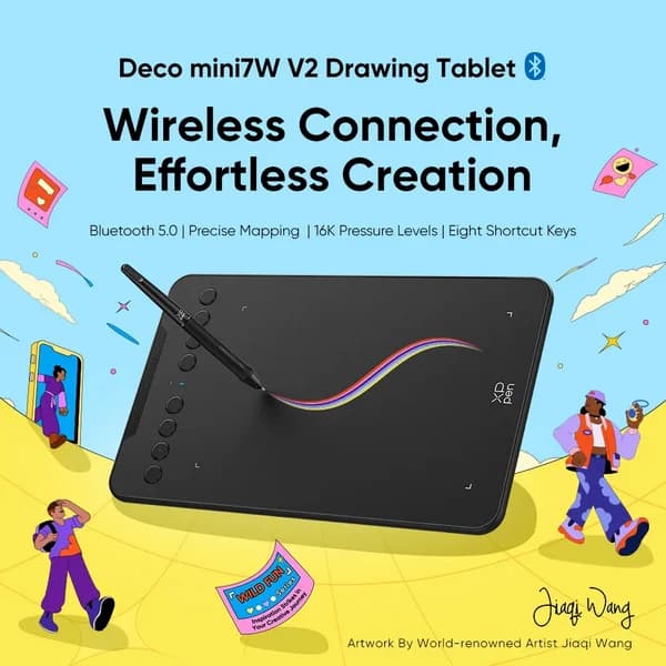قلم نوری XPPen Deco mini7W V2 — تصویر ۱۲