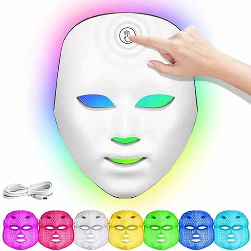 ماسک صورت ال ای دی LED و نور درمانی Light Beauty instrument — تصویر ۸