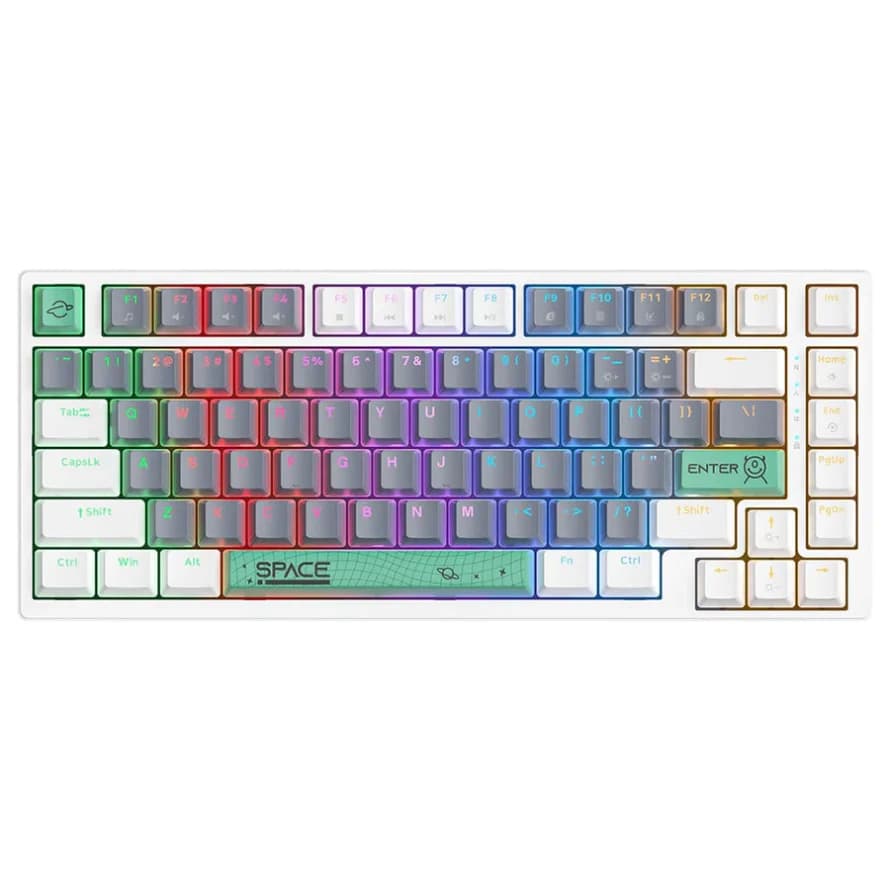 کیبورد گیمینگ مکانیکال Onikuma G52 White