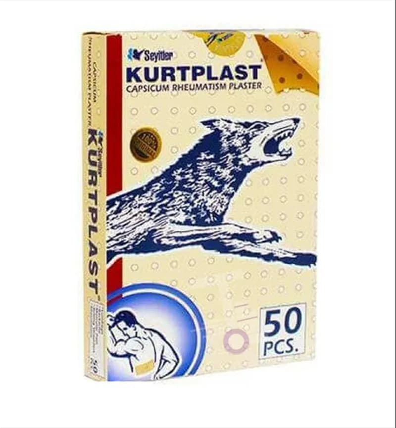 50 عدد چسب ضد درد گرگ نشان اصل Kurtplast — تصویر ۳