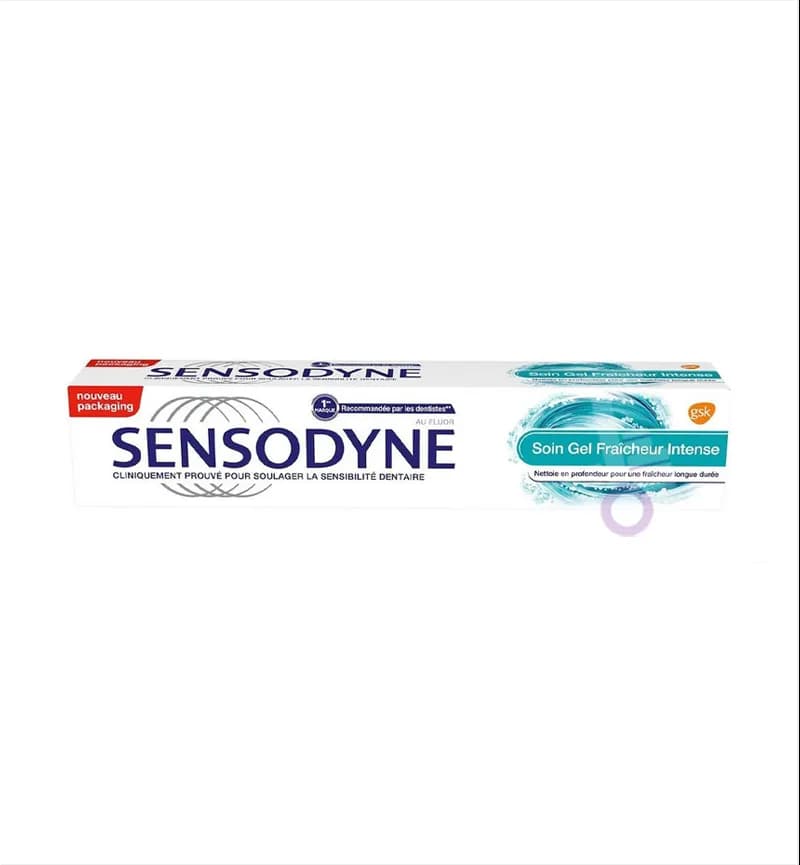 خمیردندان سنسوداین Sensodyne مدل Soin Gel Fraicheur Intense — تصویر ۲
