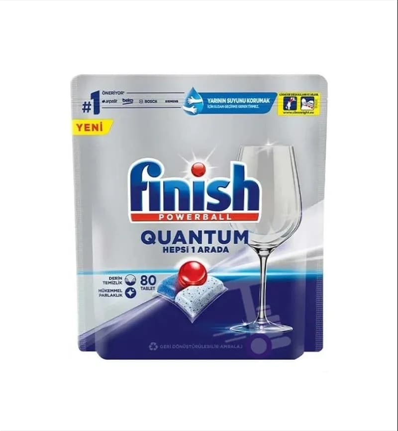 قرص ماشین ظرفشویی فینیش Finish مدل کوانتوم 80 تایی — تصویر ۲