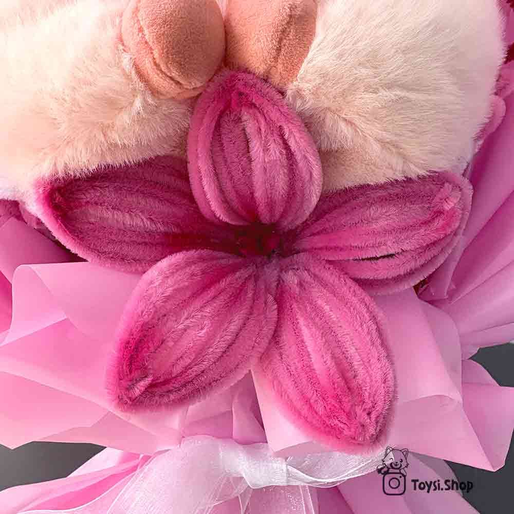 دسته گل خوک لپی صورتی — تصویر ۹