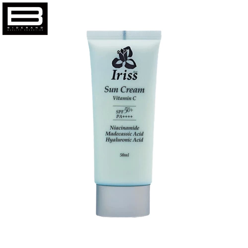 کرم ضد آفتاب بی رنگ آیریس آس با +SPF 50 مدل ویتامین سی حجم 50ml