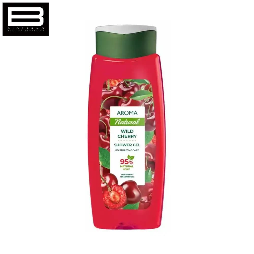 شامپو بدن گیلاس آروما مدل WILD CHERRY حجم 400ml — تصویر ۴