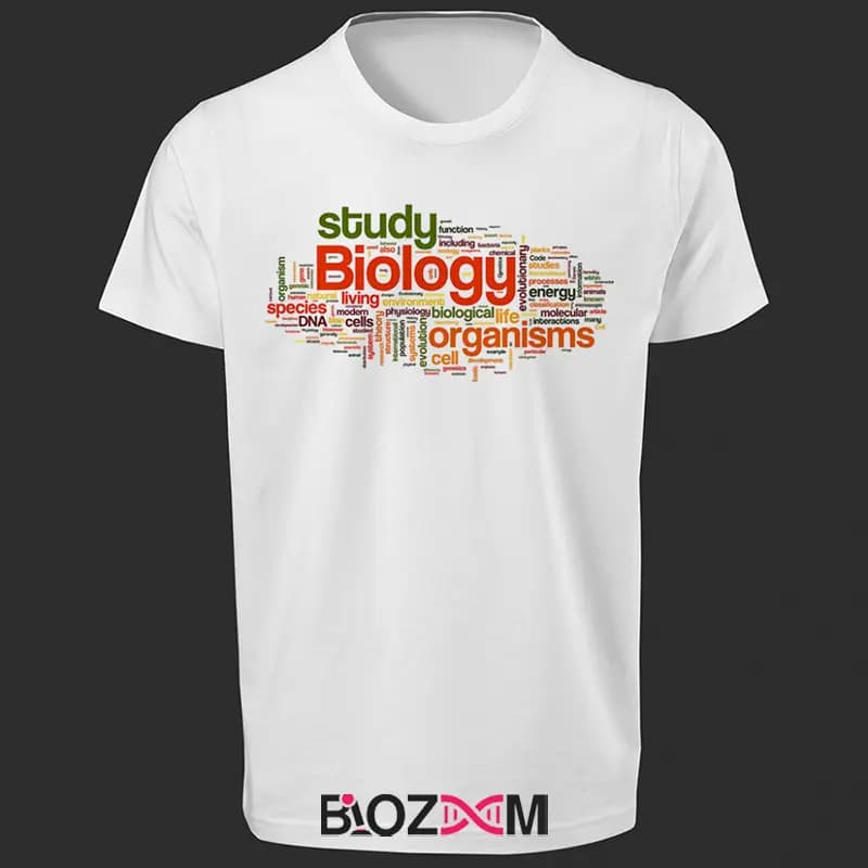 تیشرت طرح Biological Words زیست شناسی – کد 131 — تصویر ۵