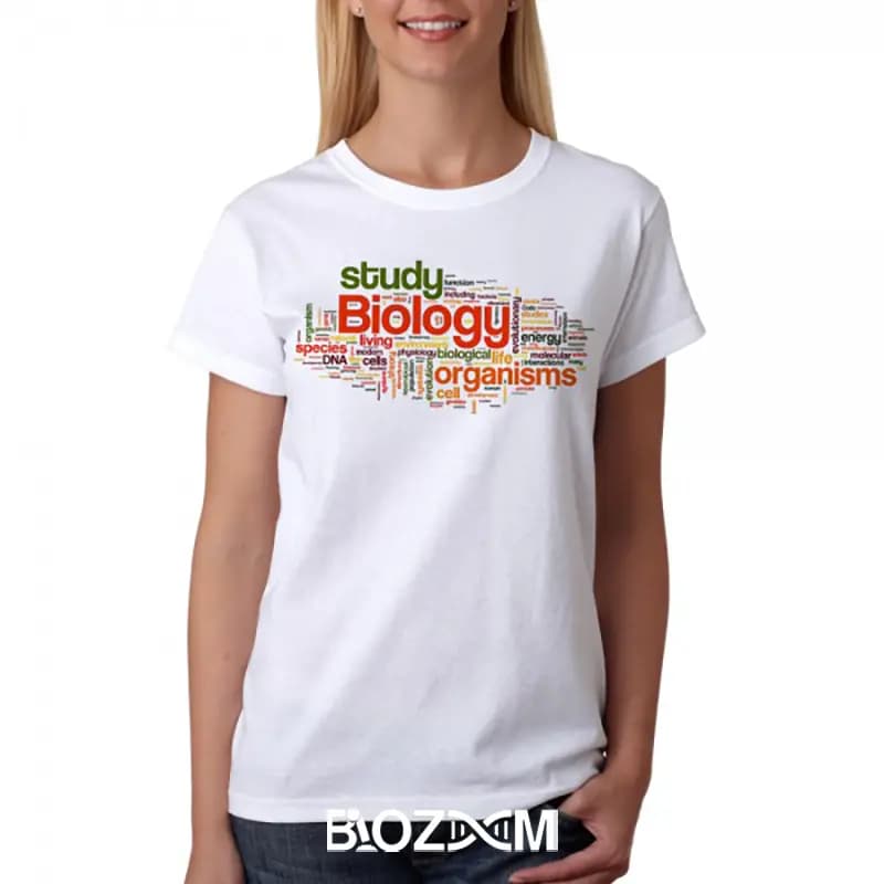 تیشرت طرح Biological Words زیست شناسی – کد 131 — تصویر ۲