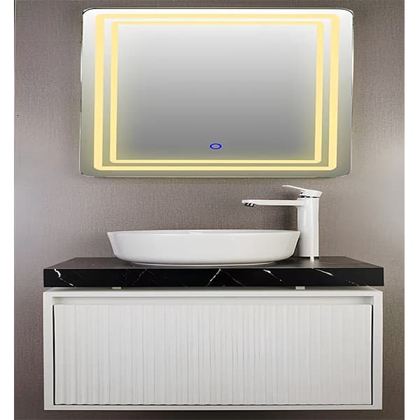 روشویی کابینتی سفیدممبران pvc کد 49 — تصویر ۵