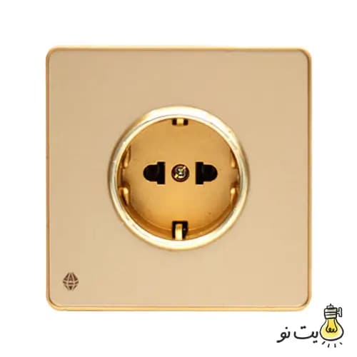 کلید و پریز آسیا مدل یاقوت بژ — تصویر ۵