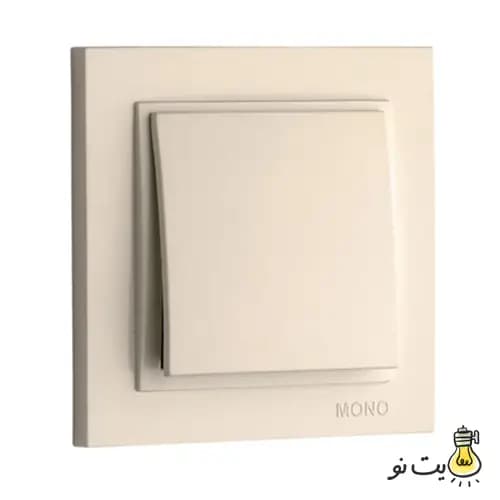 کلید و پریز مونو مدل دسپینا کرم