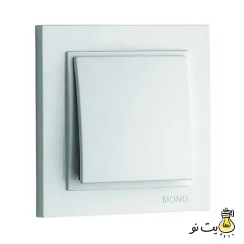 کلید و پریز مونو مدل دسپینا سفید