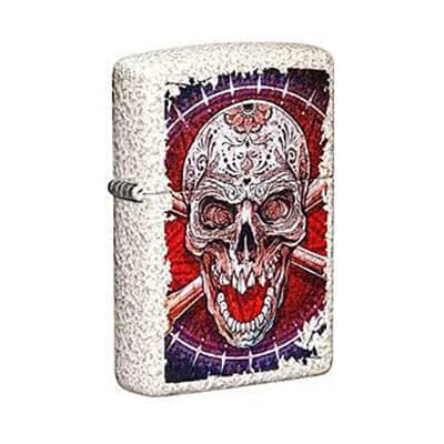 فندک زیپو اورجینال آمریکایی مدل 49410/49181 طرح Skull Design