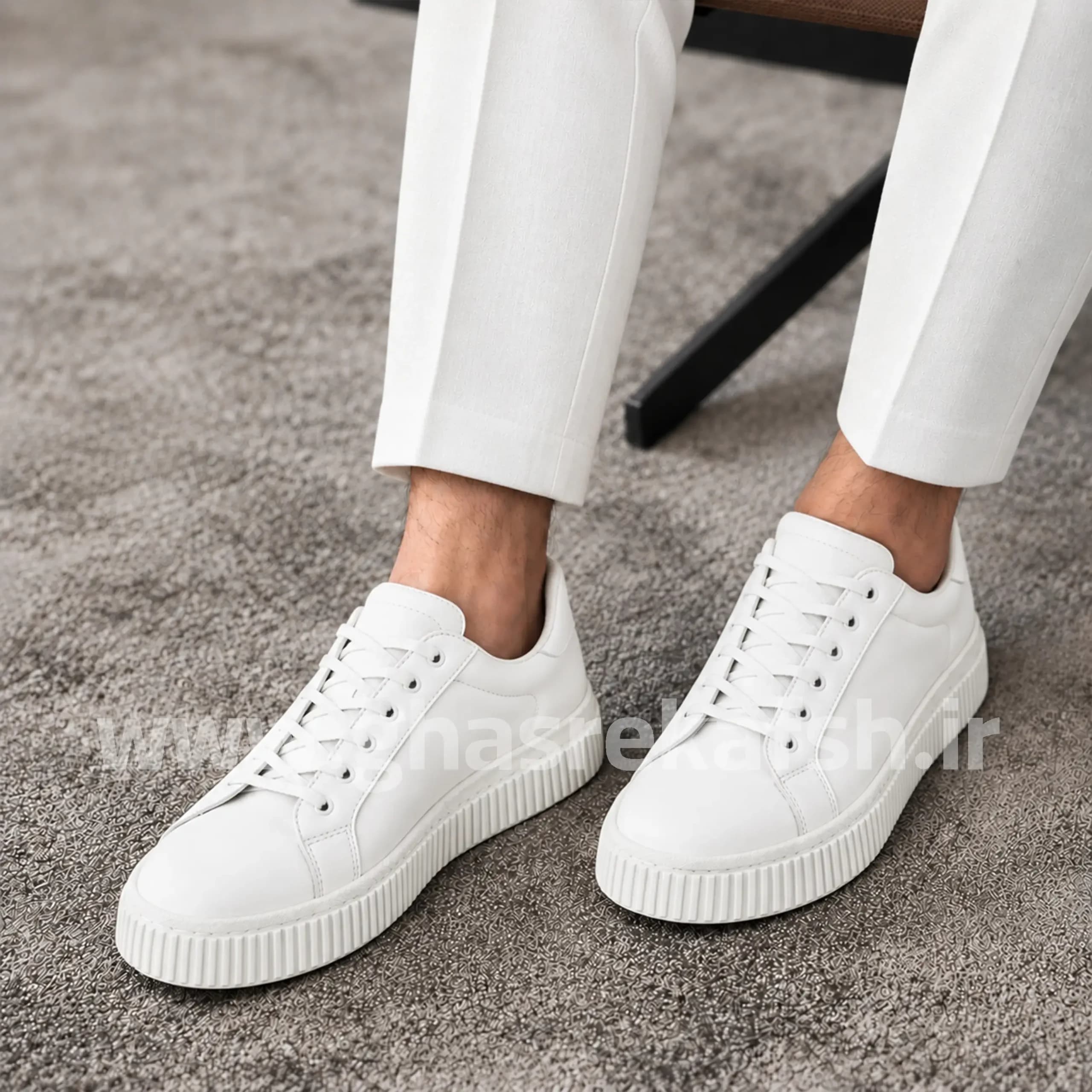 کتونی ونس زارا ZARA مردانه رنگ سفید کد 2172