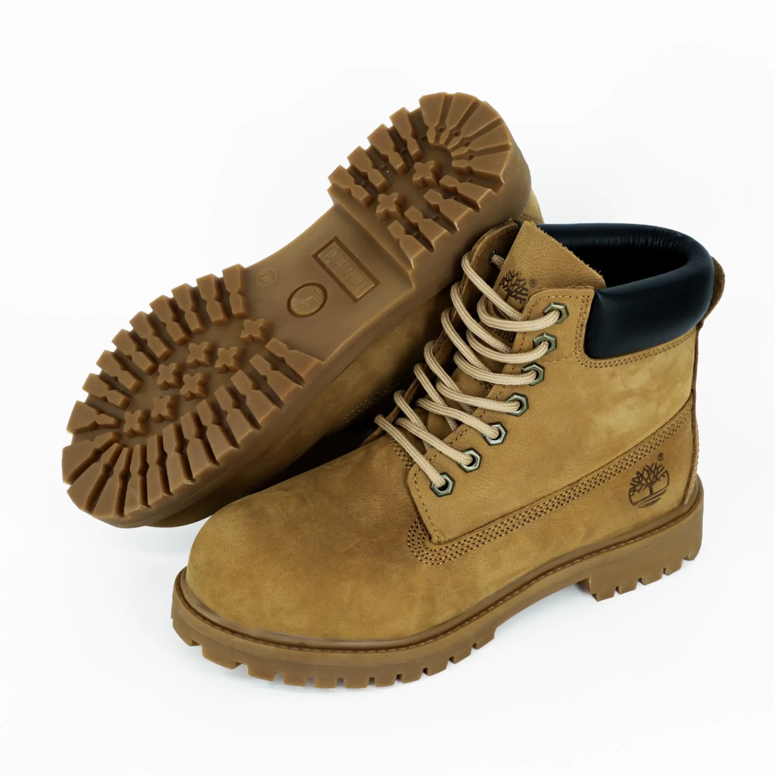بوت تیمبرلند Timberland مردانه چرم طبیعی رنگ طلایی کد 2872 — تصویر ۹