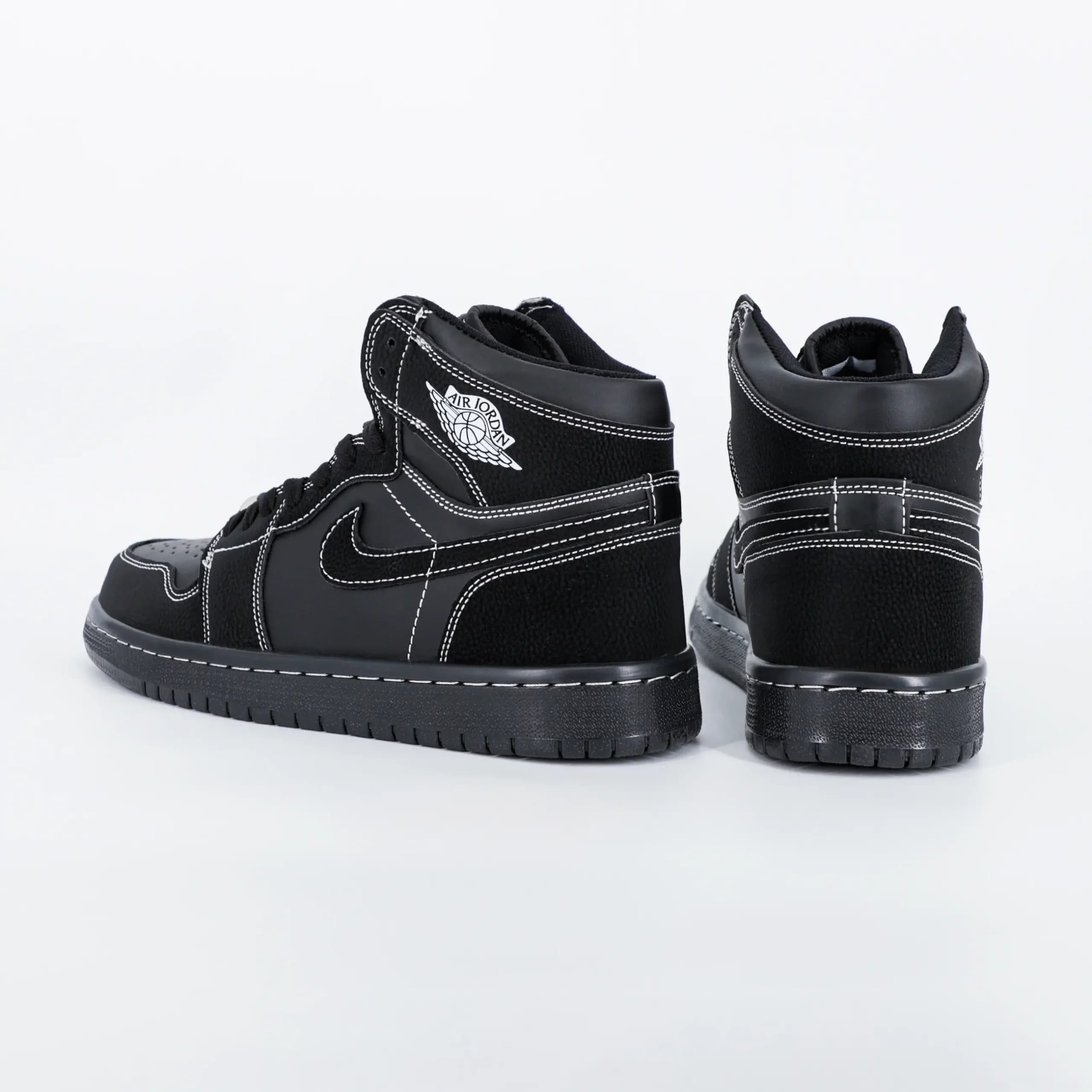 کتونی نایک جردن وان بلک فانتوم JORDAN 1 Black Phantom مردانه ساقدار رنگ مشکی کد 2554 — تصویر ۱۰