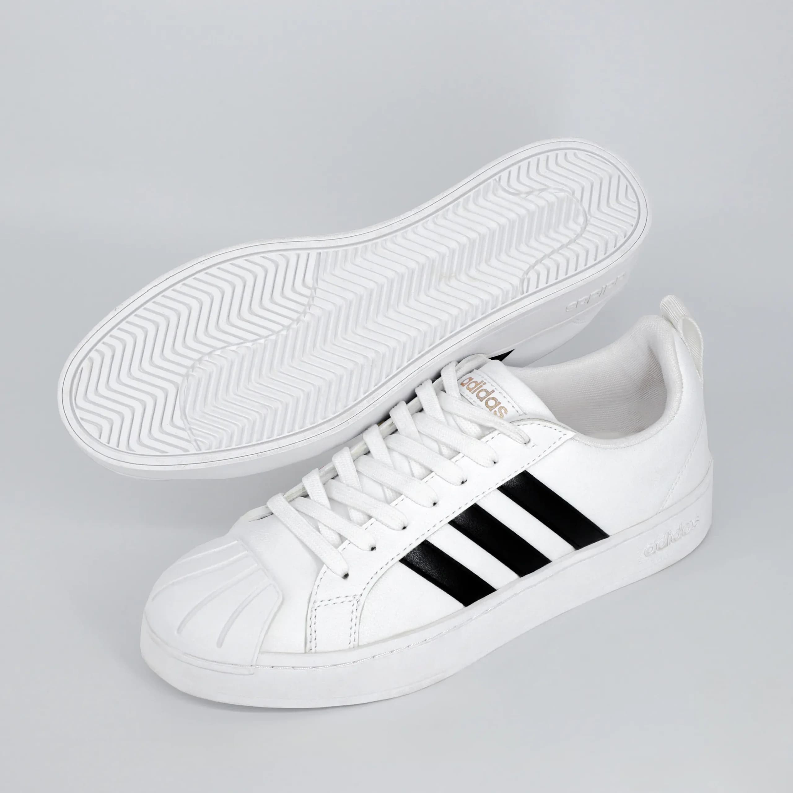 کتونی ونس مردانه آدیداس استریت چک adidas streetcheck رنگ سفید مشکی کد 2038 — تصویر ۷