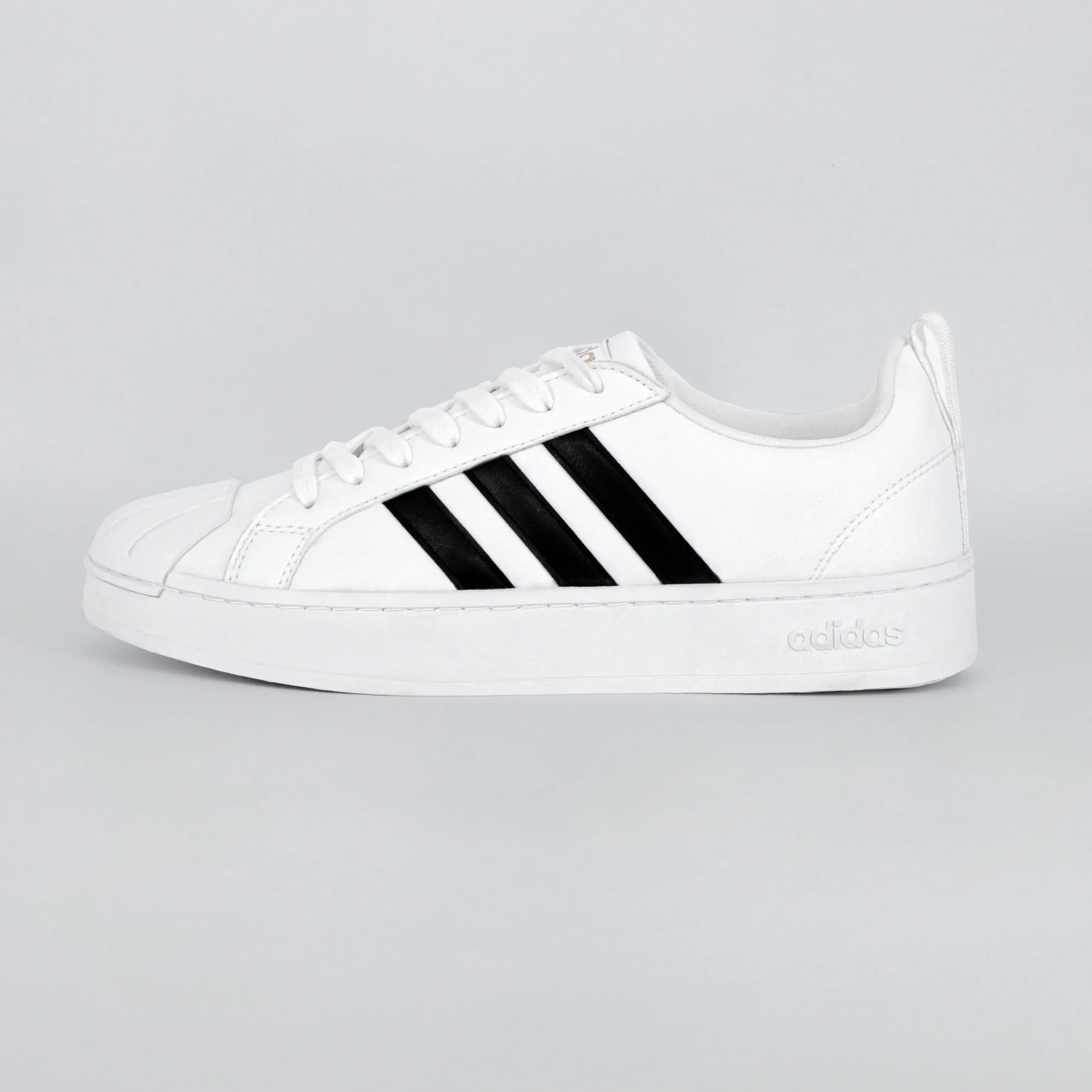 کتونی ونس مردانه آدیداس استریت چک adidas streetcheck رنگ سفید مشکی کد 2038 — تصویر ۹