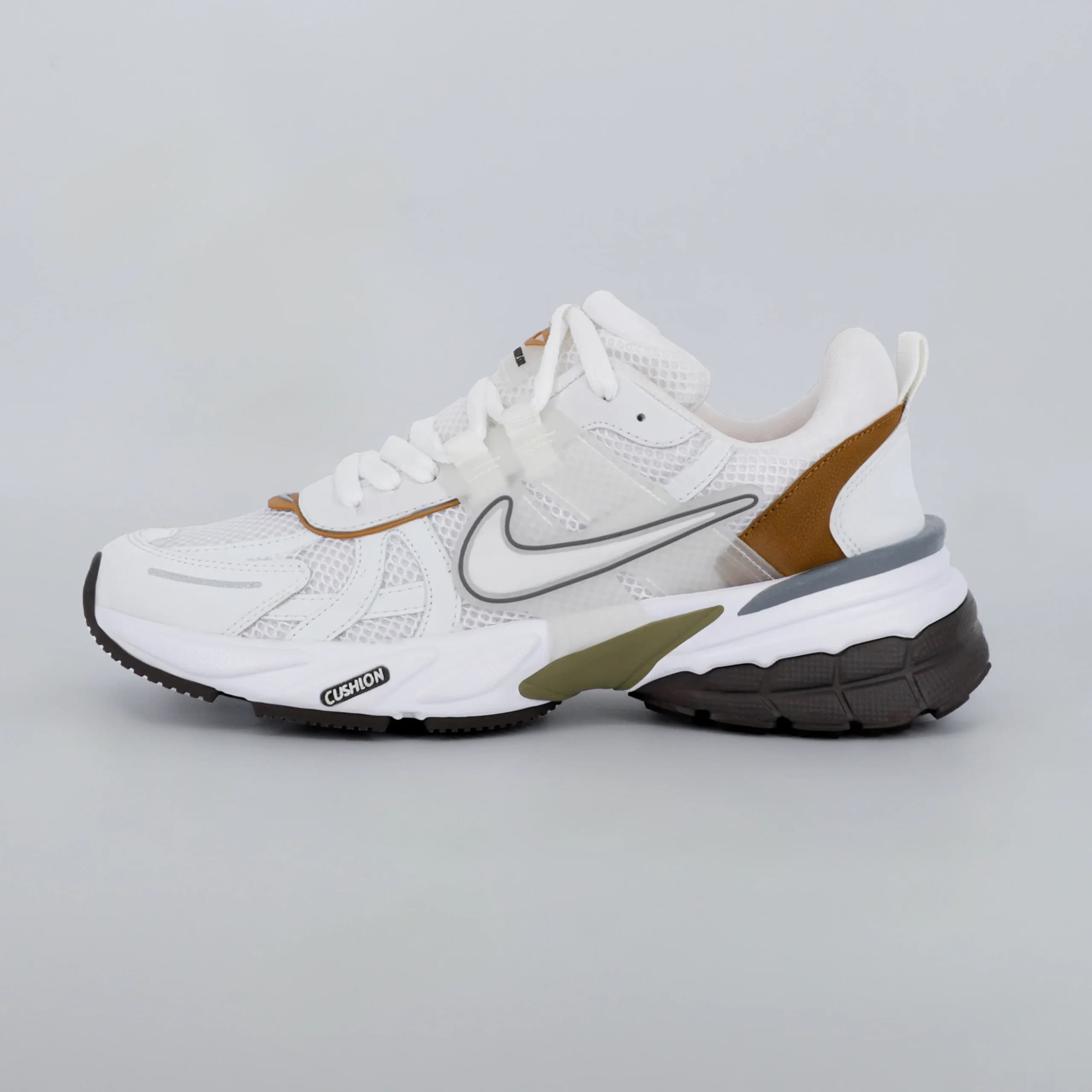 کفش کتونی زنانه نایک وی تو کی nike V2K رنگ سفید عسلی کد 2804 — تصویر ۸