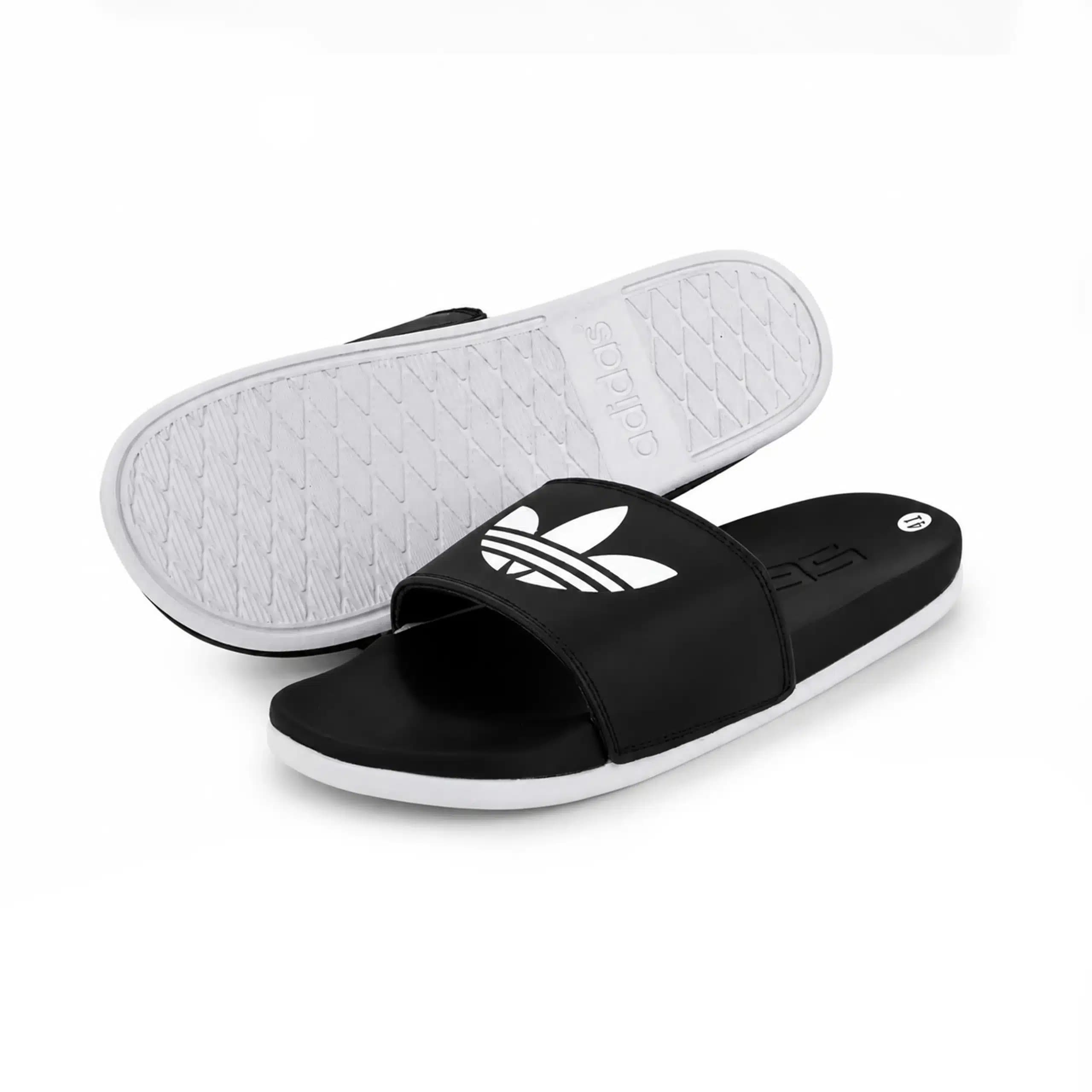 صندل دمپایی مردانه آدیداس adidas slipper رنگ مشکی سفید کد 1465 — تصویر ۷