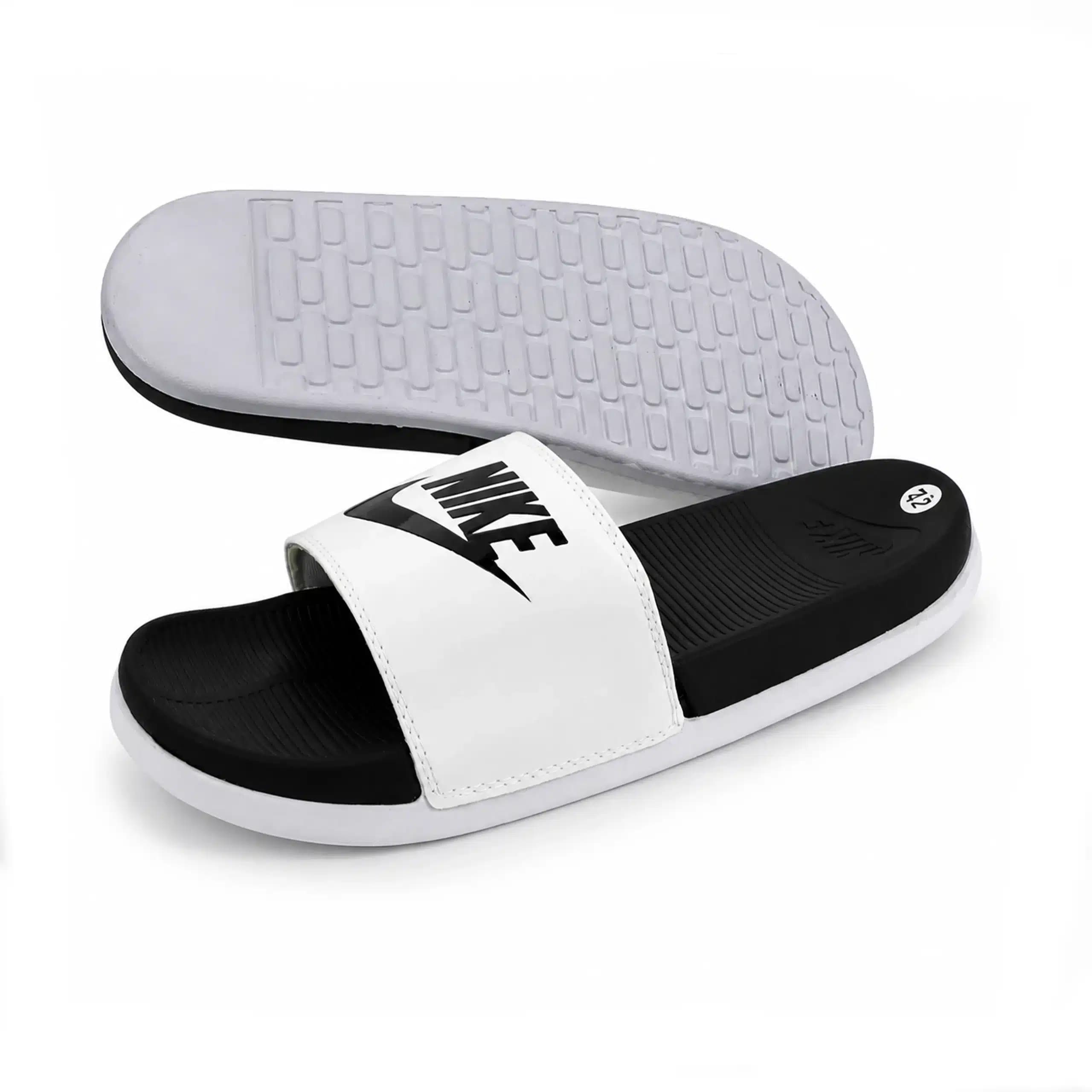 صندل دمپایی مردانه نایک nike slipper رنگ سفید کد 1603 — تصویر ۷