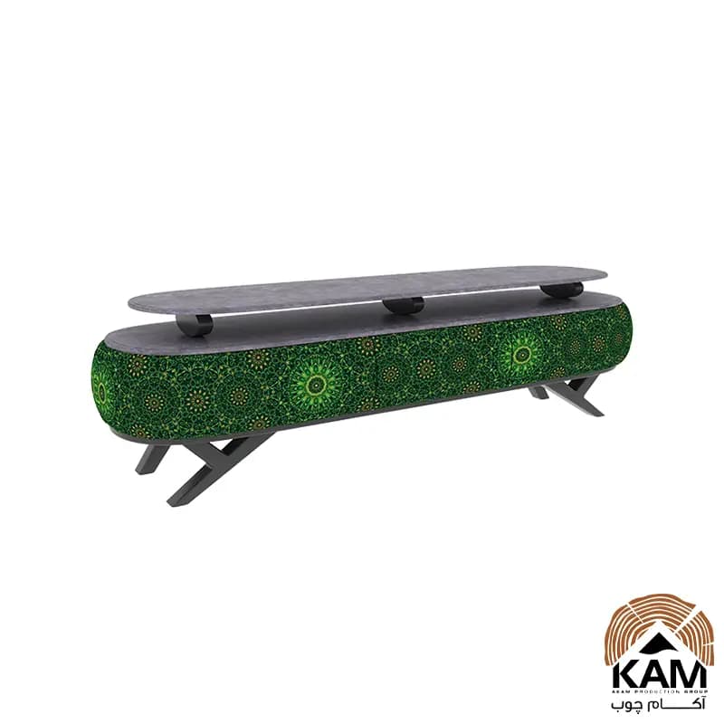 میز تلویزیون نقش آکام چوب طرح لاهیجان سایز 140 — تصویر ۱۱