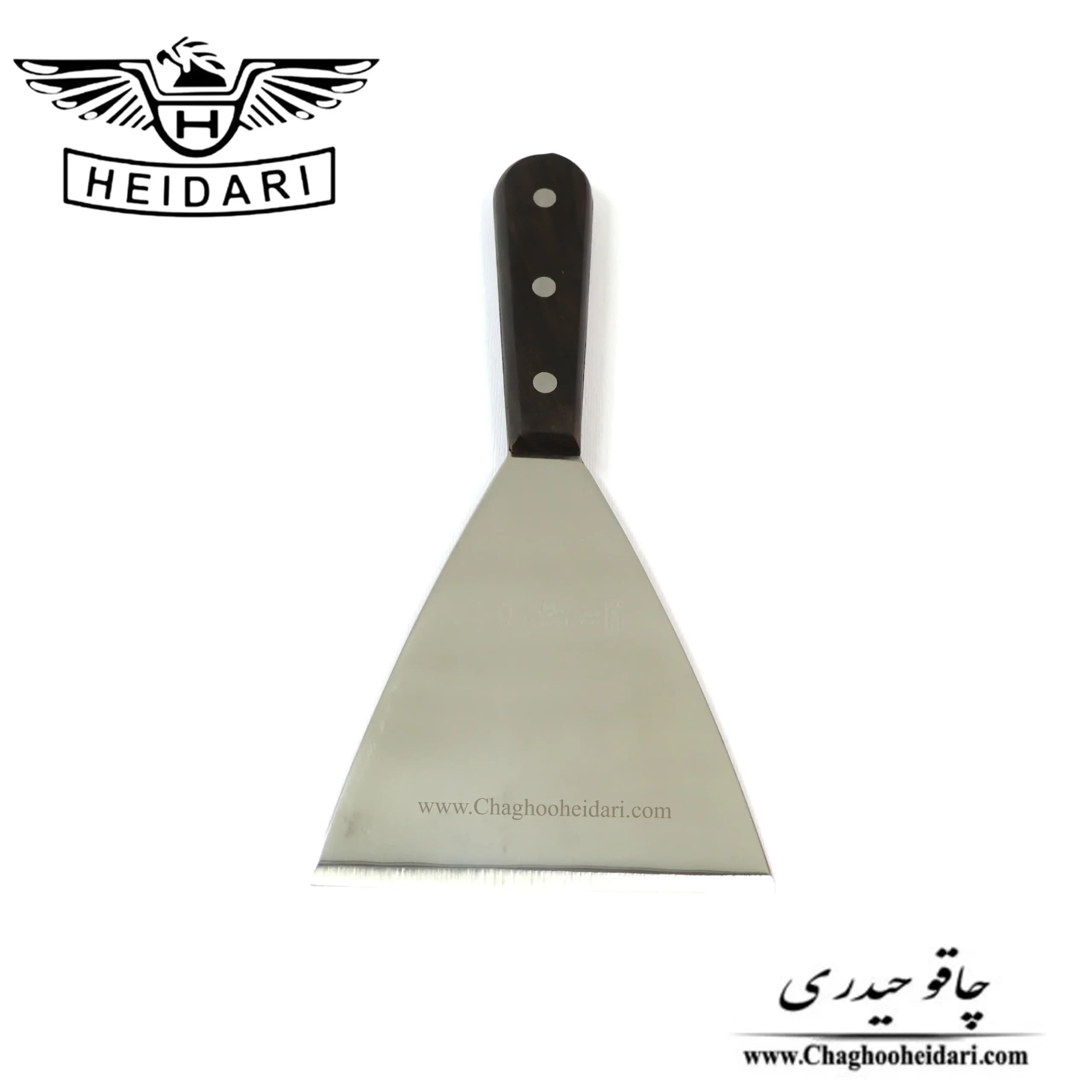کاردک آشپزی حیدری سایز B12 چوب آفریقا — تصویر ۳