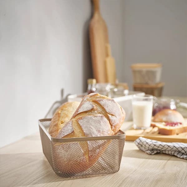 سبد فلزی مستطیل ایکیا مدل IKEA 365+ درب دار و بدون درب 2 رنگ — تصویر ۶