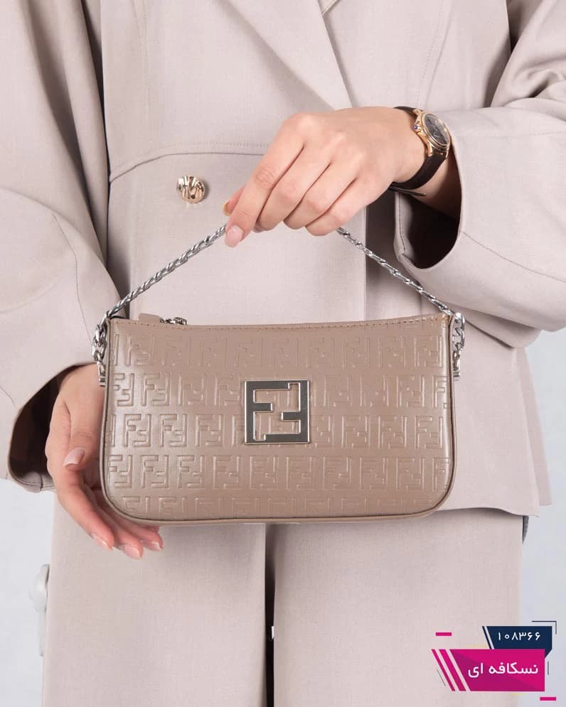 کیف زنونه تک بند زنجیری FENDI 1342 — تصویر ۱۰