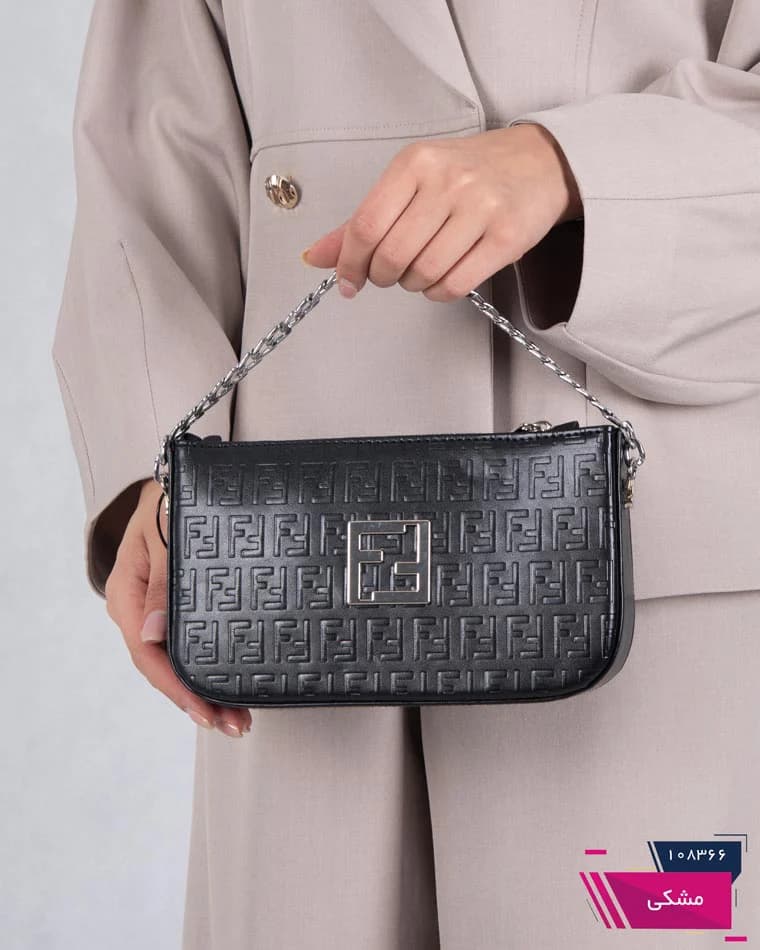 کیف زنونه تک بند زنجیری FENDI 1342 — تصویر ۵