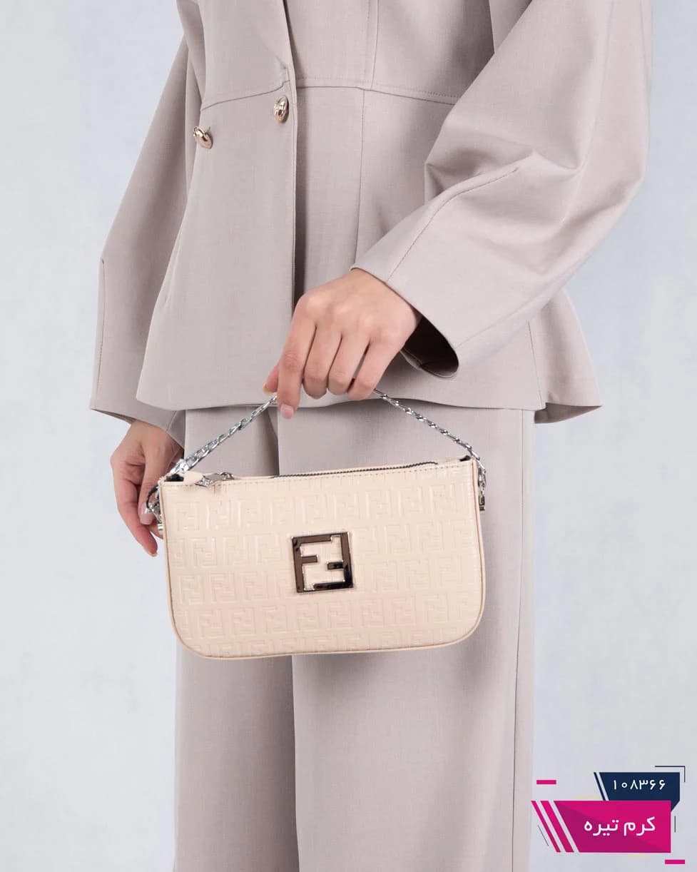 کیف زنونه تک بند زنجیری FENDI 1342 — تصویر ۶