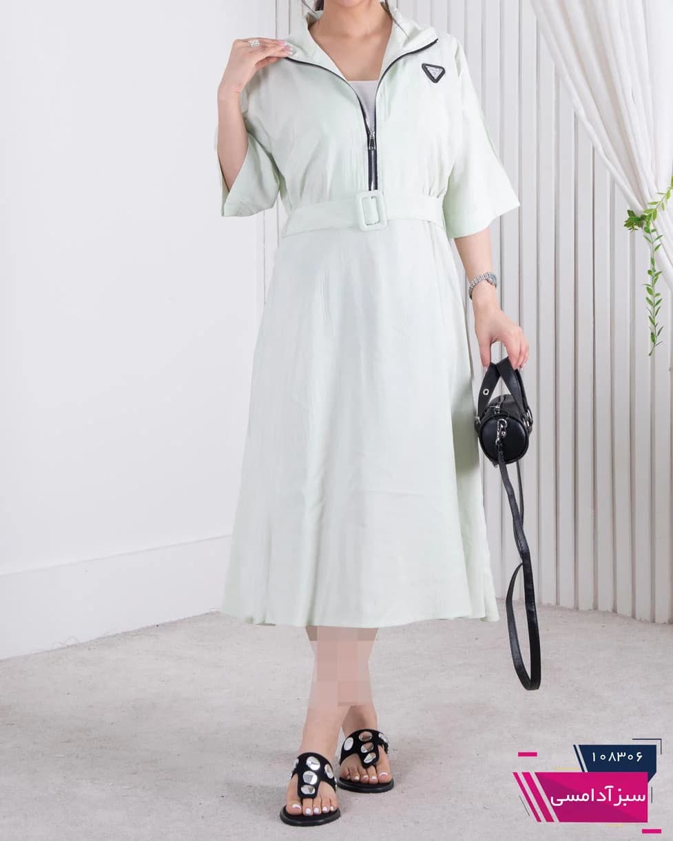پیراهن زنونه جلو زیپ LIMITED/PRADA — تصویر ۱۲