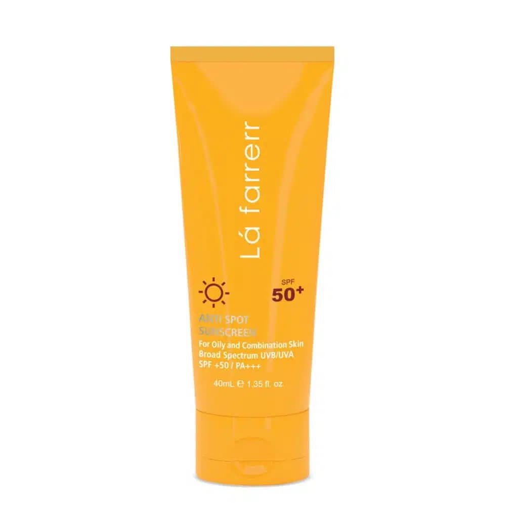 کرم ضد آفتاب ضد لک بی رنگ پوست چرب لافارر SPF50+ حجم 40 گرم — تصویر ۲