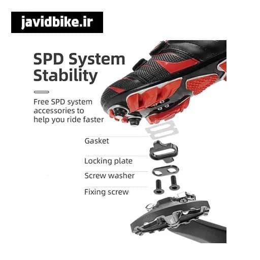 پدال دوچرخه یک طرف قفل شونده راکبراس | Rockbros one side lockable bicycle pedal — تصویر ۱۲