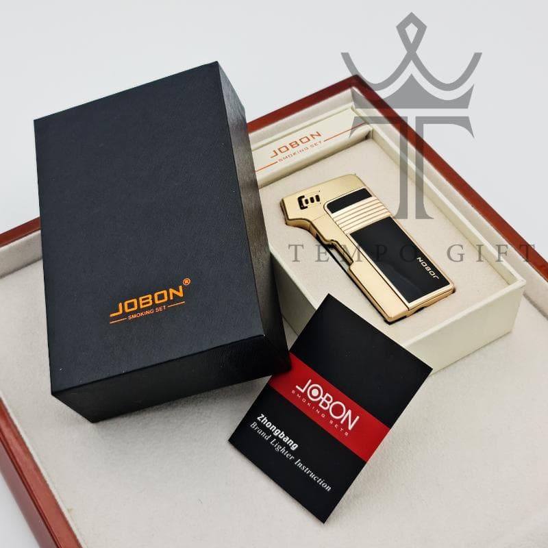 فندک پیپ ابزاردار جوبون JOBON نقره ای مشکی — تصویر ۱۲