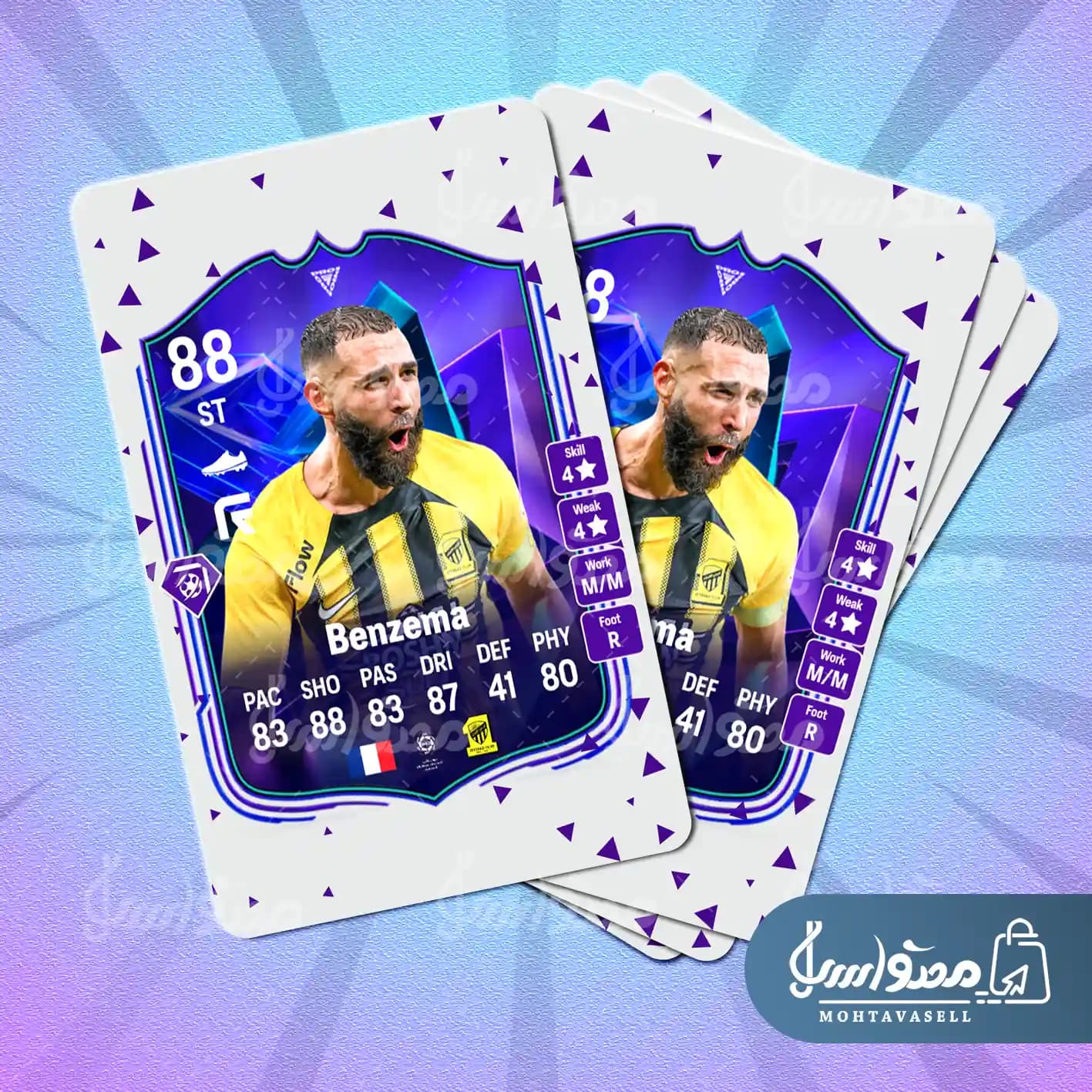 کارت بازی بنزما FC 25 (کارت پرو لایو) — تصویر ۵