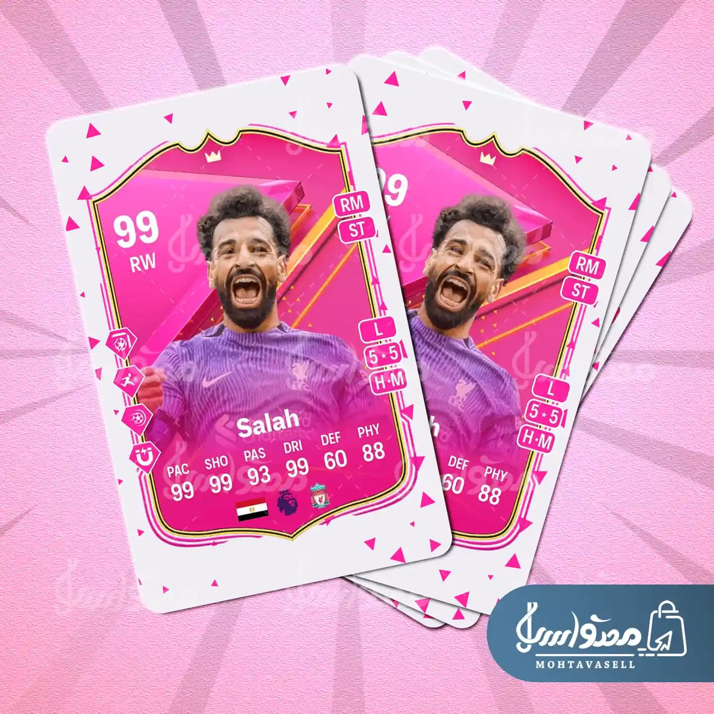 کارت بازی محمد صلاح FC 24 (کارت فوتیز) — تصویر ۵