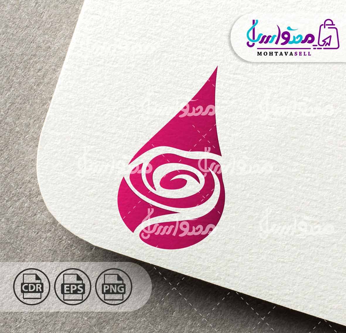 طرح گل به شکل قطره آب — تصویر ۲