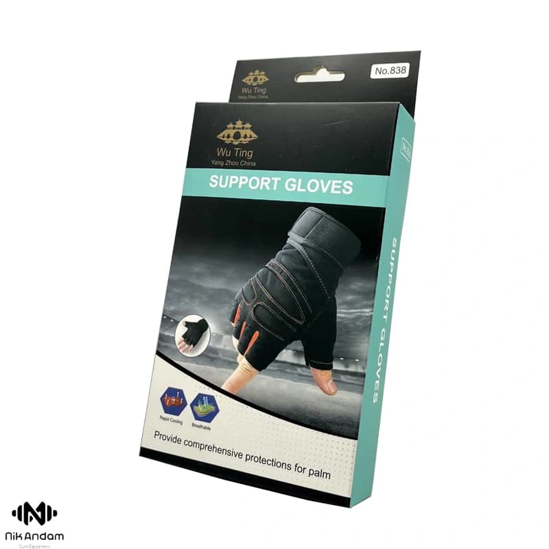 دستکش بدنسازی خارجی 838_support gloves — تصویر ۴