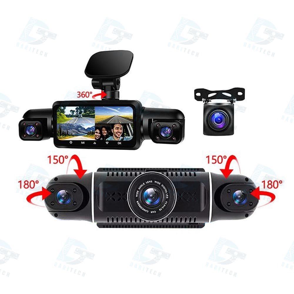دوربین ثبت وقایع خودرو ماشین 360 درجه 4 لنز مدل M100 Pro — تصویر ۲