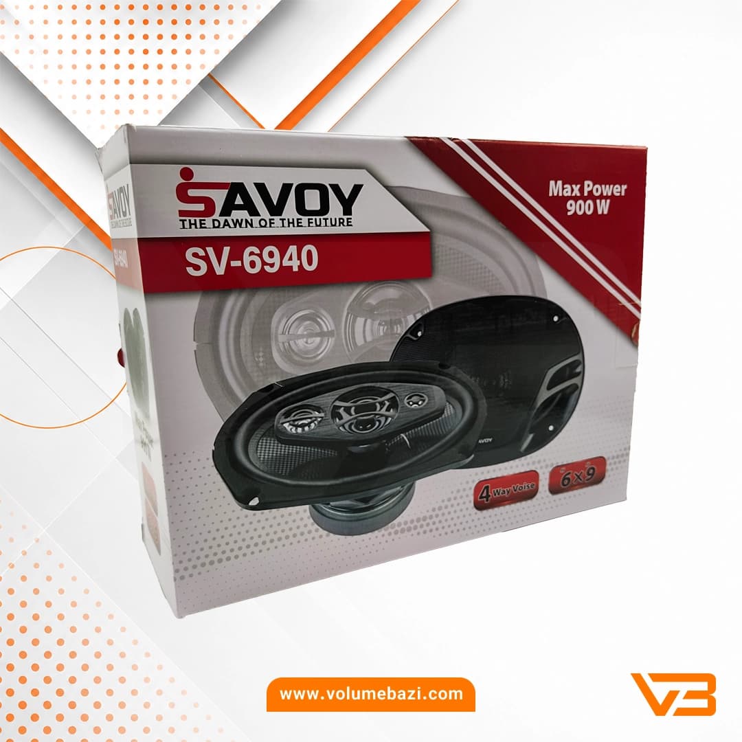 اسپیکر خودرو ساووی مدل SV-6940 سایز 9×6 اینچ – بسته دو عددی — تصویر ۲