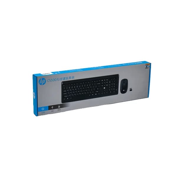 کیبورد و ماوس بیسیم اچ پی مشکی مدلmouse and keyboard HP CS500 — تصویر ۴