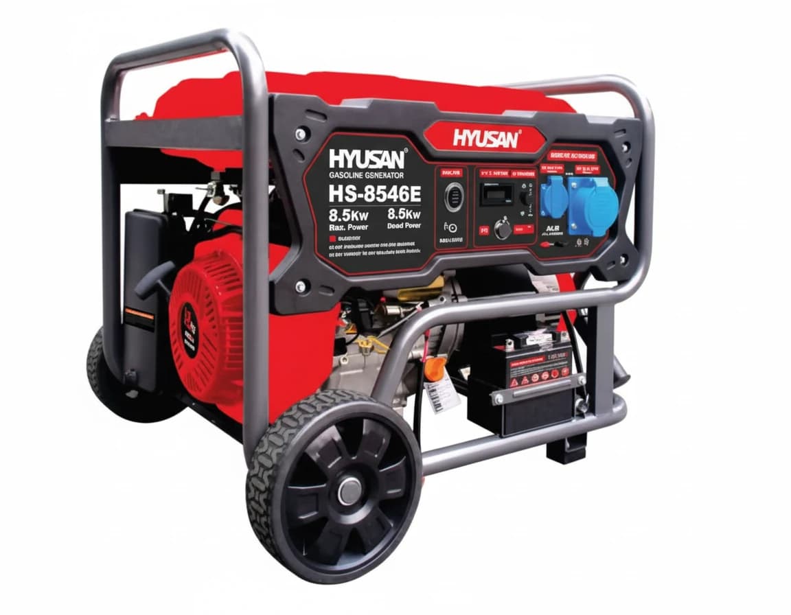 موتور برق بنزینی 8.5 کیلو وات هیوسان مدل HS-8546E — تصویر ۲