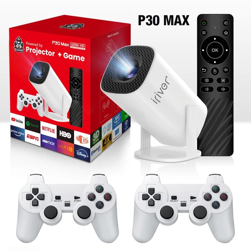 ویدیو پروژکتور مدل p30MAX به همراه دسته بازی — تصویر ۲