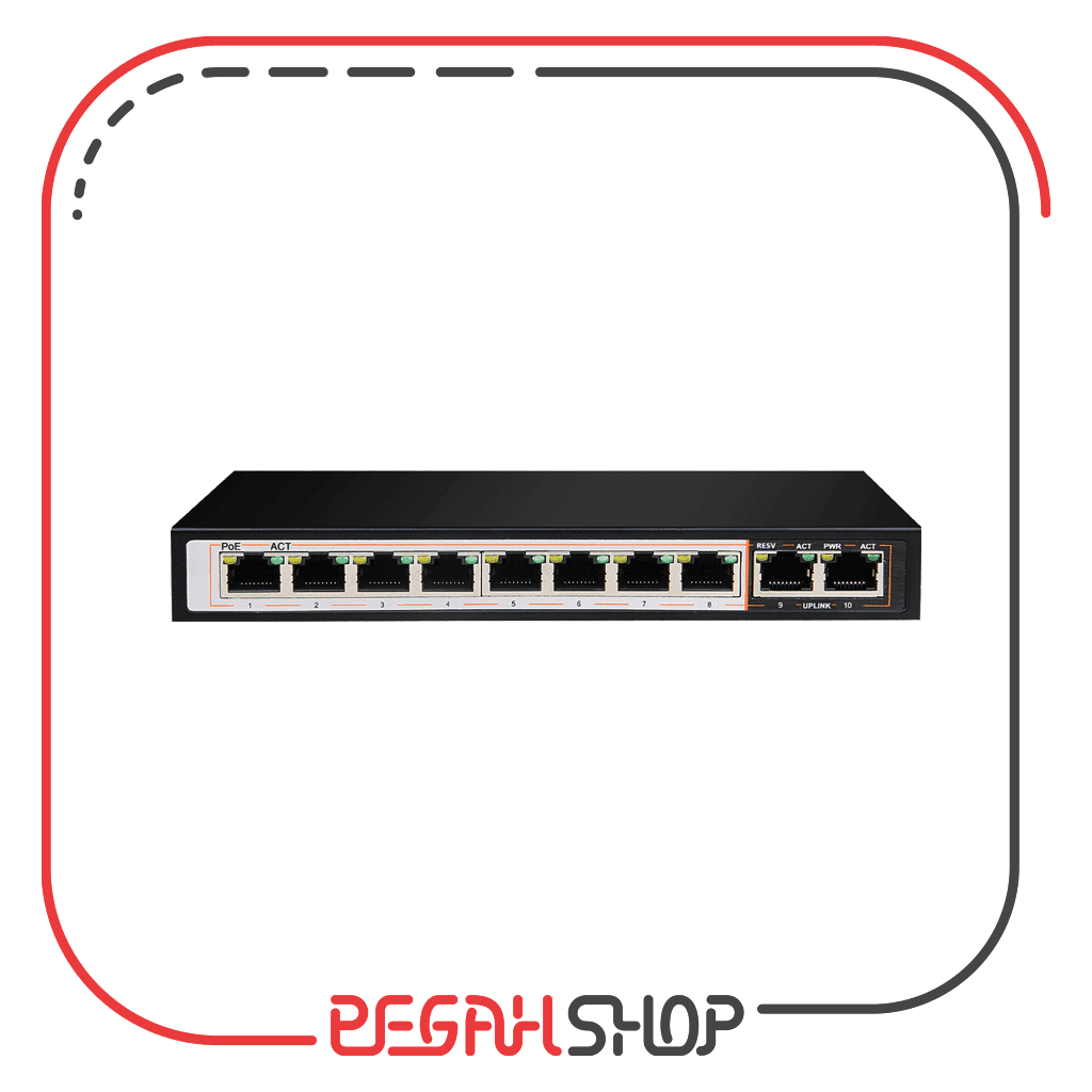 سوئیچ 10 پورت دی لینک مدل D-Link DGS-F1010P-E — تصویر ۳