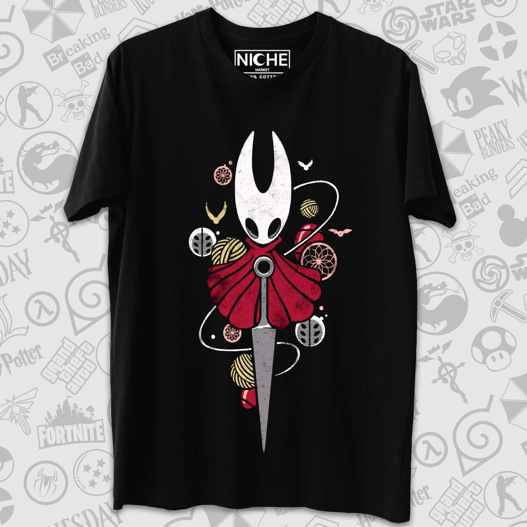 تیشرت Hollow Knight طرح Hornet Vertical Threads — تصویر ۲
