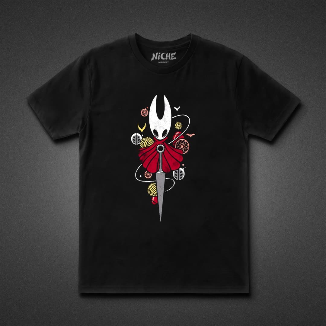 تیشرت Hollow Knight طرح Hornet Vertical Threads — تصویر ۴